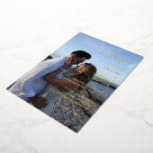 Louise Simple Foto Moderne Hochzeit retten das Dat Folieneinladung (Gedreht)