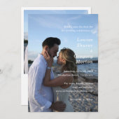 Louise Simple Foto Moderne Hochzeit Save The Date (Vorne/Hinten)