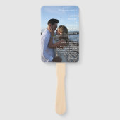 Louise Simple Foto Modernes Hochzeitsprogramm Fächer (Vorderseite)