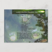 Louise's Zucchini Chocolate Cake Postcard Postkarte (Vorderseite)