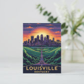 Louiseville Kentucky Travel Postkarte (Stehend Vorderseite)