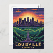 Louiseville Kentucky Travel Postkarte (Vorne/Hinten)