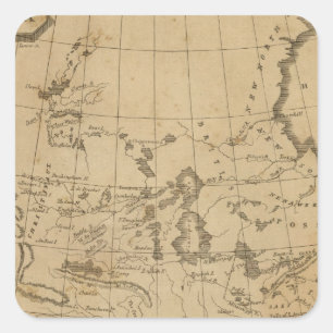 Louisiana 12 quadratischer aufkleber
