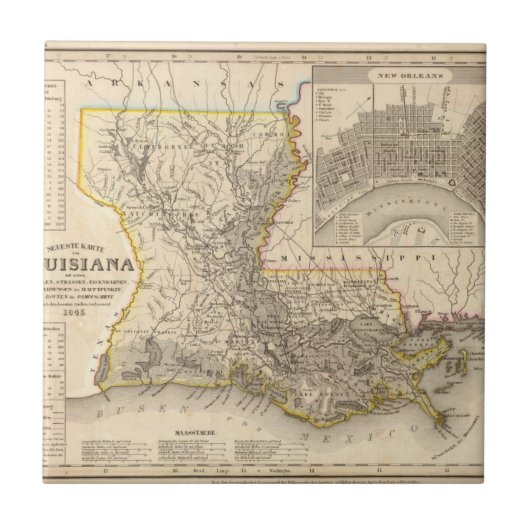 Louisiana 4 fliese (Vorderseite)