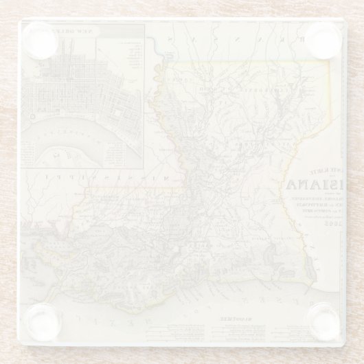 Louisiana 4 glasuntersetzer (Rückseite)