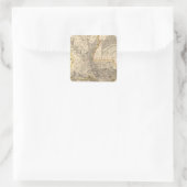 Louisiana 5 quadratischer aufkleber (Tasche)