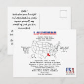 Louisiana American Staat auf der Karte und nützlic (Vorne/Hinten)