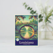 Louisiana | Anime Style Cel Schattenkarte Postkarte (Stehend Vorderseite)