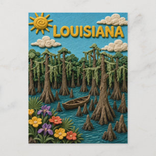 Louisiana Atchafalaya Basin Moderne KLAYKOO Postkarte