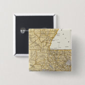 Louisiana Atlas Karte Button (Vorne & Hinten)
