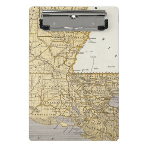 Louisiana-Atlas-Karte Mini Klemmbrett
