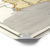 Louisiana Atlas Karte Poster (Ecke)