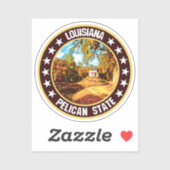 Louisiana Aufkleber (Blatt)