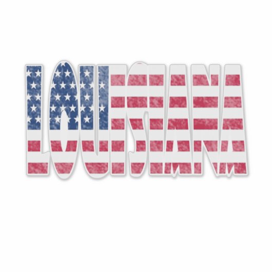 Louisiana Aufkleber (Vorderseite)