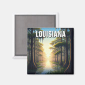 Louisiana Barataria Preserve Magnet (Vorderseite/Rückseite)
