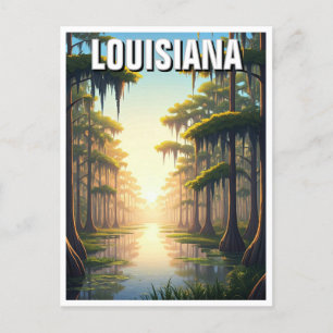Louisiana Barataria Preserve Postkarte
