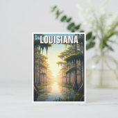 Louisiana Barataria Preserve Postkarte (Stehend Vorderseite)