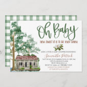 Louisiana Bayou Baby Dusche Einladung (Vorne/Hinten)