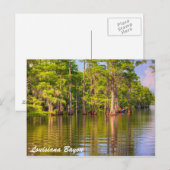 Louisiana Bayou Postkarte (Vorne/Hinten)