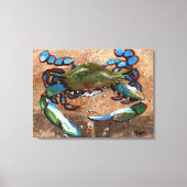 Louisiana Blue Crab Leinwanddruck (Vorderseite)