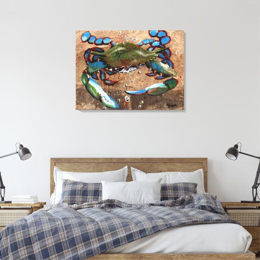 Louisiana Blue Crab Leinwanddruck (Insitu (Schlafzimmer))