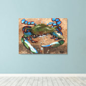 Louisiana Blue Crab Leinwanddruck (Insitu (Holzboden))