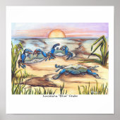 Louisiana Blue Crabs Poster (Vorne)