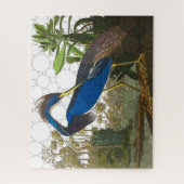 Louisiana Blue Heron von After John James Audubon Puzzle (Vertikal)