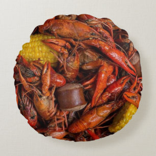 Louisiana Boiled Crawfish, New Orleans, Funny Rundes Kissen