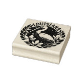 Louisiana Brown pelican Staat Bird Gummistempel (Stempel)