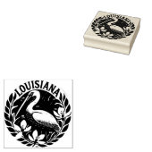 Louisiana Brown pelican Staat Bird Gummistempel (Stempel)