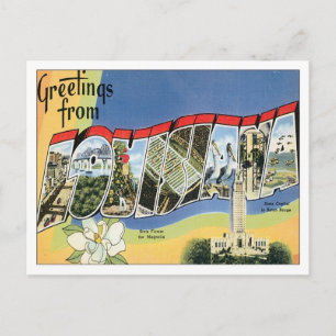 Louisiana Bundesstaaten USA Postkarte