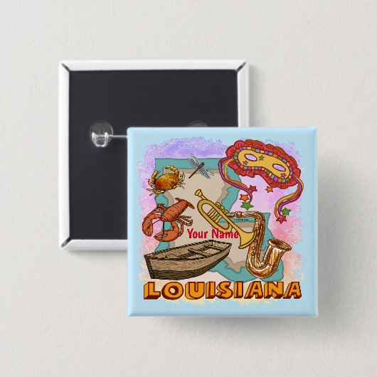 Louisiana Button (Vorne & Hinten)