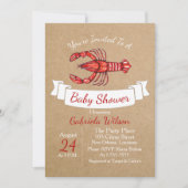 Louisiana Cajun Crawfish Babydusche Einladung (Vorderseite)