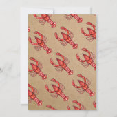 Louisiana Cajun Crawfish Babydusche Einladung (Rückseite)