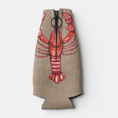 Louisiana Cajun Crawfish Imitate Burlap Flaschenkühler (Rückseite)