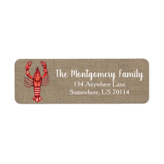 Louisiana Cajun Crawfish & Imitats Burlap (Vorne)
