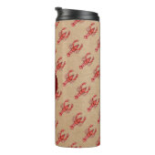 Louisiana Cajun Crawfish | Monogramm Thermosbecher (Nach rechts gedreht)