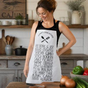 Louisiana Cajun-Essen Personalisierte Cajun-Küche Schürze