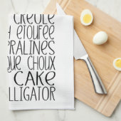 Louisiana Cajun Food Cajun Küche Geschirrtuch (Viertel Falte)