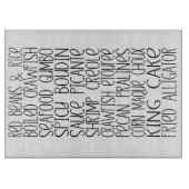 Louisiana Cajun Food Cajun Küche Schneidebrett (Vorderseite)