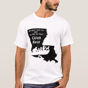 Louisiana Cajun Unterstützung der Marine T-Shirt