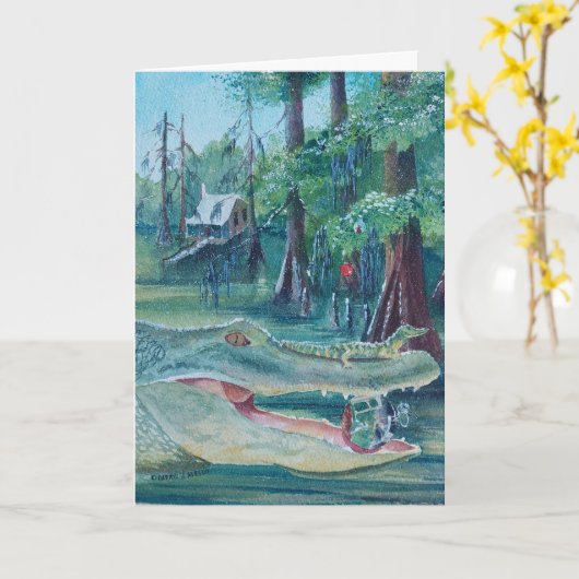 Louisiana Christmas card Karte (Gelbe Blume)