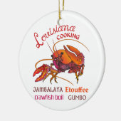 Louisiana Cooking Keramik Ornament (Links)