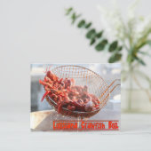 Louisiana Crawfish Boil Postkarte (Stehend Vorderseite)