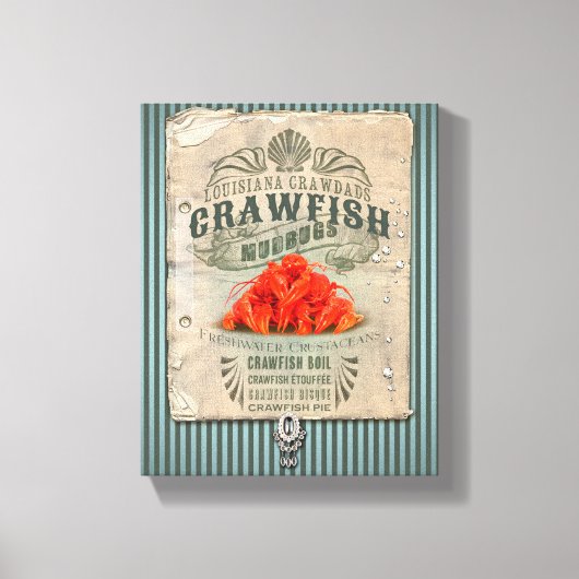 Louisiana Crawfish Leinwanddruck (Vorderseite)