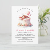 Louisiana Crawfish Seafood Booking Birthday Party Einladung (Stehend Vorderseite)