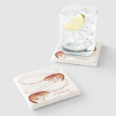 Louisiana Crayfish Steinuntersetzer (Seitenansicht)