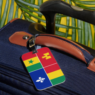 Louisiana-Creole-Flagge Gepäckanhänger