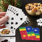 Louisiana-Creole-Flagge Spielkarten (In Situ)